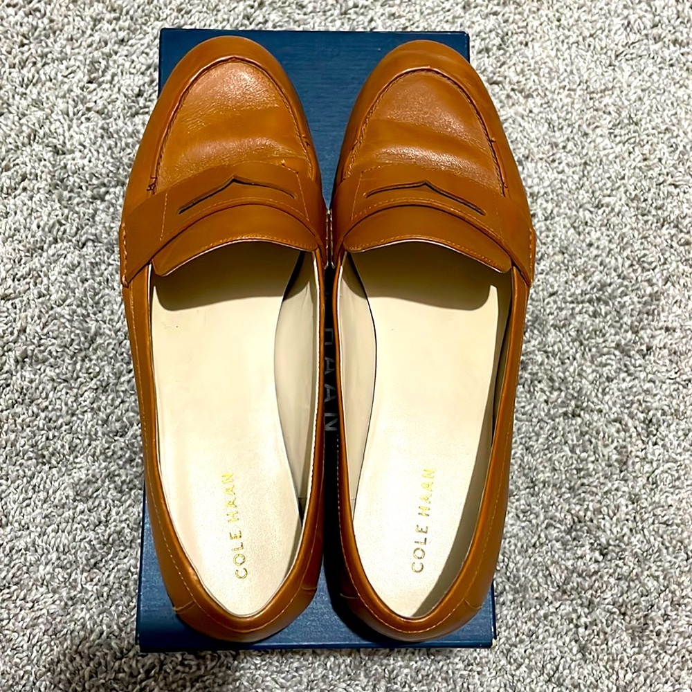 Cole Haan - Pinch Penny Loafers- Size 8.5- British Tan Leather